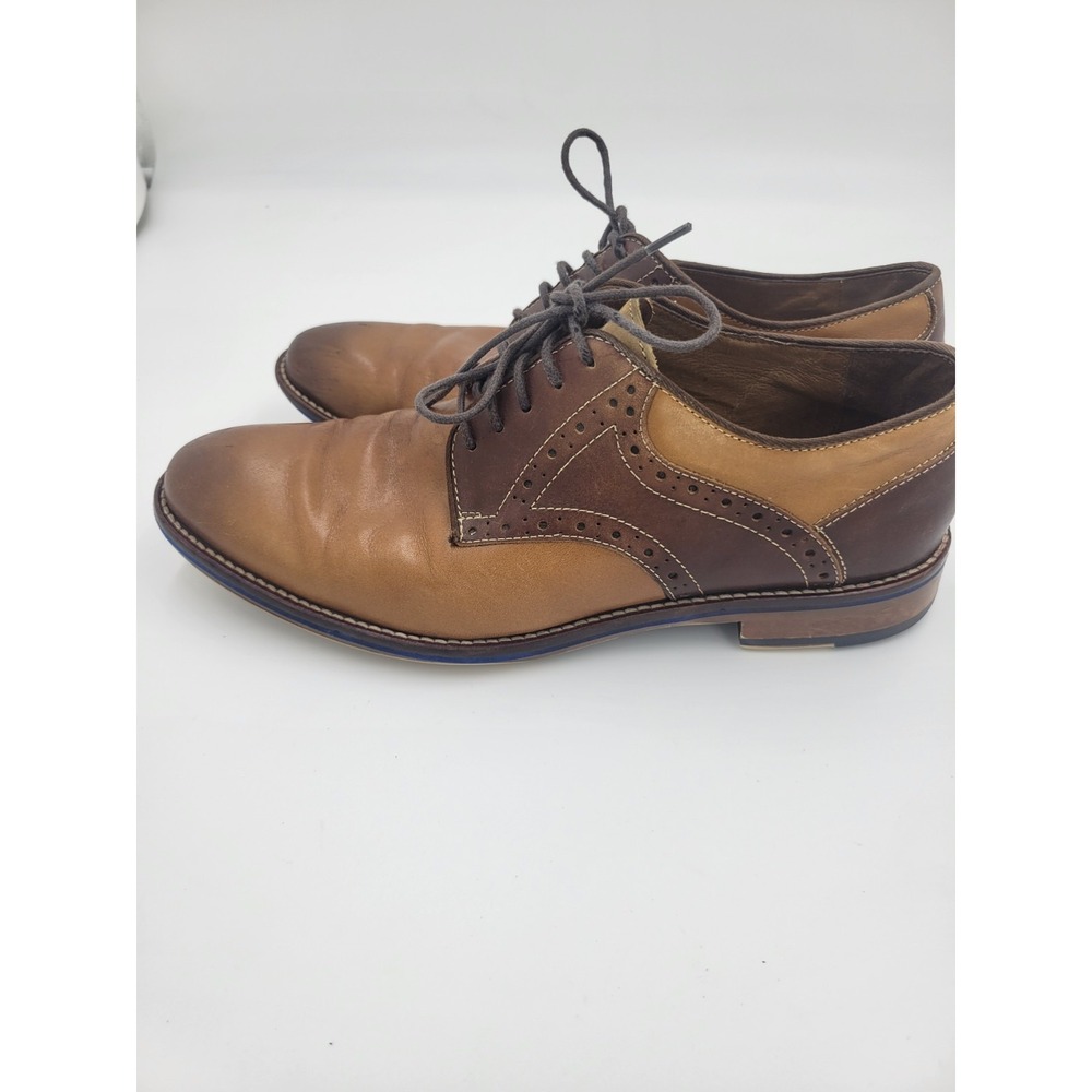 Johnson & Murphy Men's Brown Leather Lace Up Shoes Oxford Classic Cap-Toe Sz 8M - Picture 4 of 12